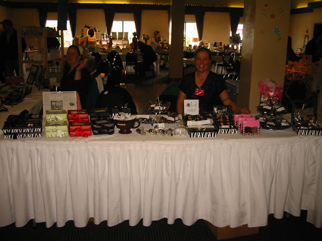 Selling Jennifer Chocolates at the Castlegar Fair 2012
