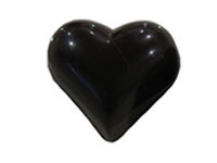 A layer of homemade raspberry jelly and a layer of white chocolate cheesecake ganache.