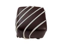 Jennifer's classic dark chocolate truffle square with Madagascar Vanilla.